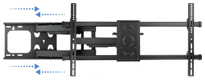 Tooq Soporte de Pared Giratorio e Inclinable LP3790TN-B para TV de 37-90 pulgadas