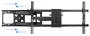 Tooq Soporte de Pared Giratorio e Inclinable LP3790TN-B para TV de 37-90 pulgadas