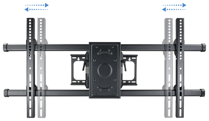Tooq Soporte de Pared Giratorio e Inclinable LP3790TN-B para TV de 37-90 pulgadas