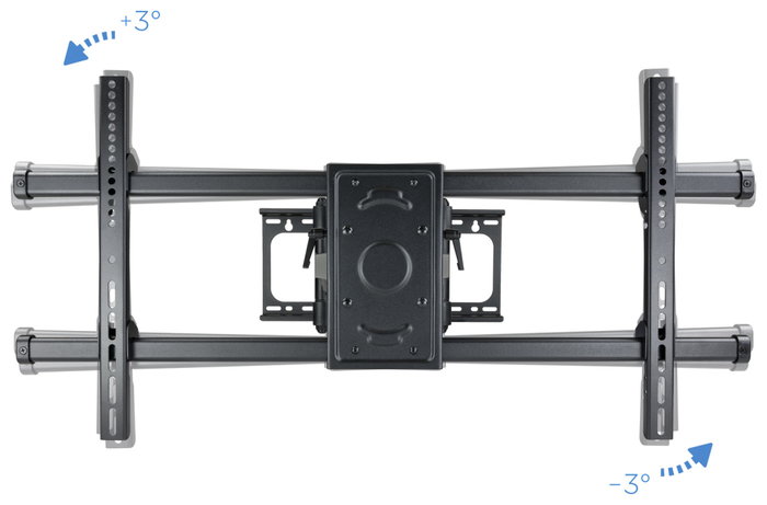 Tooq Soporte de Pared Giratorio e Inclinable LP3790TN-B para TV de 37-90 pulgadas