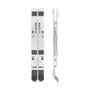 Tooq TQLRS0033-AL Soporte Elevador Plegable para Portátil y Tablet, Ajustable 7 Alturas, Base Antideslizante, para Pantallas de 11" a 15" (Hasta 5 kg), Color Plata
