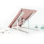 Tooq TQLRS0033-AL Soporte Elevador Plegable para Portátil y Tablet, Ajustable 7 Alturas, Base Antideslizante, para Pantallas de 11" a 15" (Hasta 5 kg), Color Plata