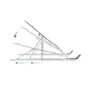 Tooq Soporte Elevador de Aluminio Plegable para Portátiles hasta 15 pulgadas, Plata