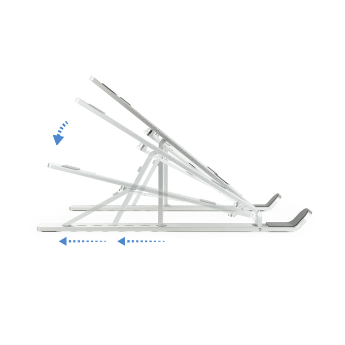 Tooq Soporte Elevador TQLRS0033-AL para Portátiles hasta 15 pulgadas, Plata