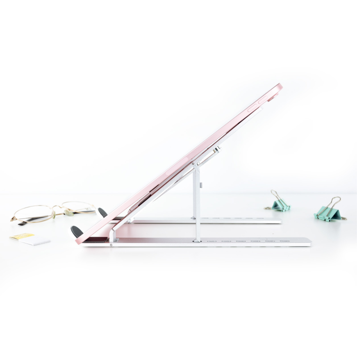 Tooq Soporte Elevador TQLRS0033-AL para Portátiles hasta 15 pulgadas, Plata