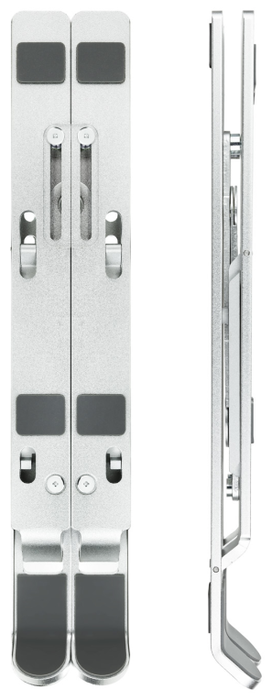 Tooq Soporte Elevador de Aluminio Plegable para Portátiles hasta 15 pulgadas, Plata Tooq Soporte Elevador de Aluminio Plegable para Portátiles hasta 15 pulgadas, Plata