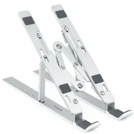 TooQ TQLRS0033-AL Soporte para Portátiles hasta 15" y Tablets Elevador Plegable Plata