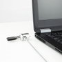 Tooq Cable de Seguridad TQCLKC0025 con Llave de 1,5m Plata