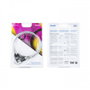 Tooq Cable de Seguridad TQCLKC0025 con Llave de 1,5m Plata