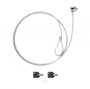 Tooq Cable de Seguridad TQCLKC0025 con Llave de 1,5m Plata