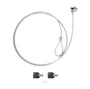 Tooq Cable de Seguridad T-LOCK con Llave 1,5 m Plata