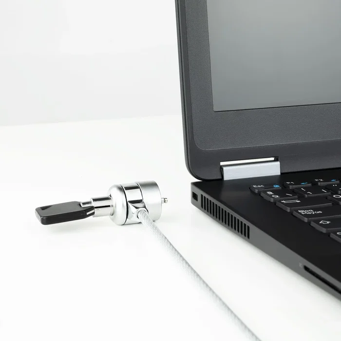 Tooq Cable de Seguridad T-LOCK con Llave 1,5 m Plata