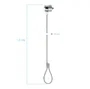 Tooq Cable de Seguridad T-LOCK con Llave 1,5 m Plata