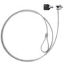 Tooq Cable de Seguridad TQCLKC0025 con Llave de 1,5m Plata
