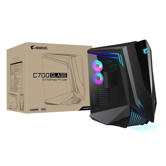 Gigabyte AORUS C700 GLASS Caja de PC Full Tower Negra Gigabyte AORUS C700 GLASS Caja de PC Full Tower Negra