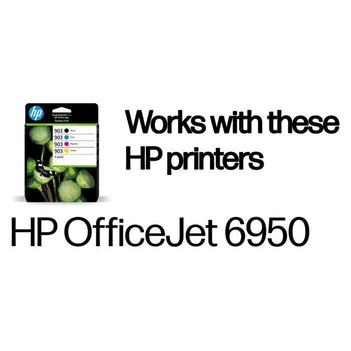 HP 903 Multipack de 4 Cartuchos de Tinta (Negro, Cian, Magenta, Amarillo) 6ZC73AE HP 903 Multipack de 4 Cartuchos de Tinta (Negro, Cian, Magenta, Amarillo) 6ZC73AE