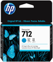HP Cartucho de tinta 712 Cian 29 ml