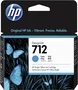 HP Cartucho de Tinta DesignJet 712 Cian 29 ml (3ED67A) de Rendimiento Estándar