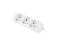 Lanberg Regleta de Sobremesa 3 Tomas Schuko Blanco, 1.5m, Protección Infantil, 2500W, IP20, Cable 3x1.0mm CU