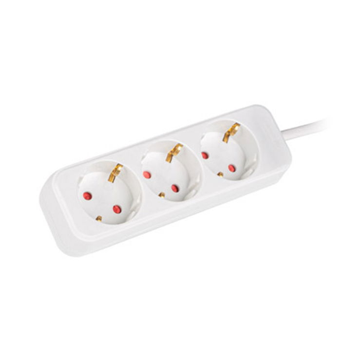Lanberg Regleta de Sobremesa 3 Tomas Schuko Blanco, 1.5m, Protección Infantil, 2500W, IP20, Cable 3x1.0mm CU Lanberg Regleta de Sobremesa 3 Tomas Schuko Blanco, 1.5m, Protección Infantil, 2500W, IP20, Cable 3x1.0mm CU
