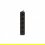 Lanberg Regleta de Sobremesa 5 Tomas Schuko con Protección Infantil, Cable 3m, 2500W, Negro