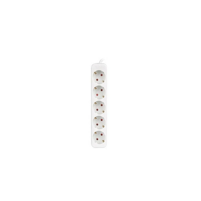 LANBERG Regleta PS0-05F-0150-W de 5 salidas AC, 1,5 m, Blanco