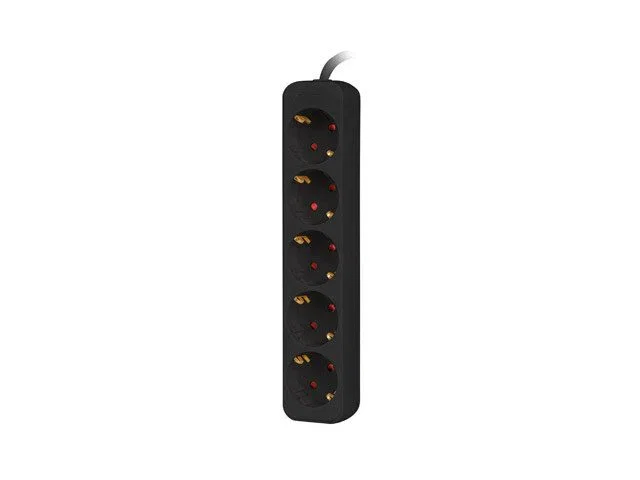 Lanberg Regleta 5 Tomas Schuko Negra 1,5 m