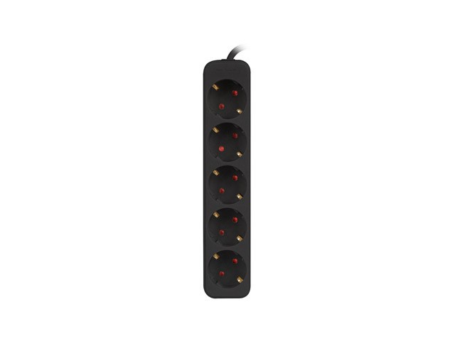 Lanberg Regleta 5 Tomas Schuko Negra 1.5m PS0-05F-0150-BK