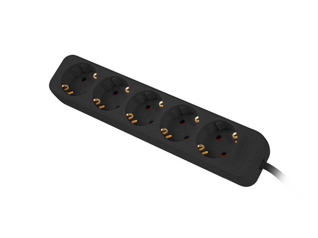 Lanberg Regleta 5 Tomas Schuko Negra 1.5m PS0-05F-0150-BK