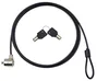 Nilox Cable de seguridad con doble llave 1.8m Negro