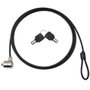 Nilox Cable de seguridad con doble llave 1.8m Negro