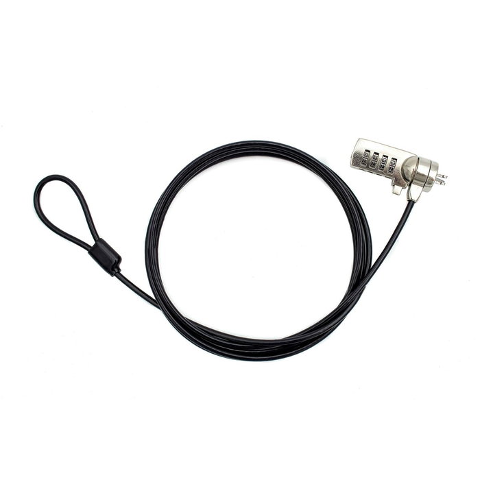 Nilox Cable de seguridad para portátil con combinación de 4 dígitos y 1,8 m Nilox Cable de seguridad para portátil con combinación de 4 dígitos y 1,8 m
