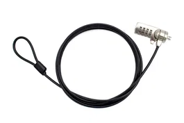 Nilox NXSC002 Cable Antirrobo para Portátil con Combinación Kensington, 4 Dígitos Reconfigurables, 1.8 m, Negro