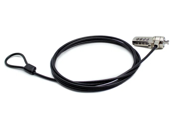Nilox NXSC002 Cable Antirrobo para Portátil con Combinación Kensington, 4 Dígitos Reconfigurables, 1.8 m, Negro