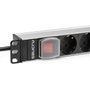 Salicru SPS 12F PDU con 12 tomas IEC C13 y cable de 1,5 m, Negra