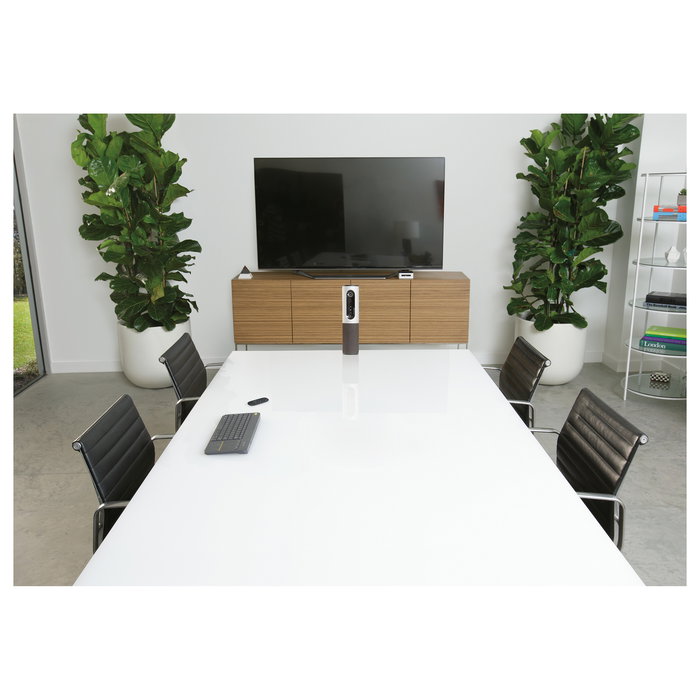 Logitech 960-001034 Connect - Sistema de Videoconferencia en Grupo Full HD 1080p, 90°, Zoom 4x, Color Gris, Bluetooth, USB