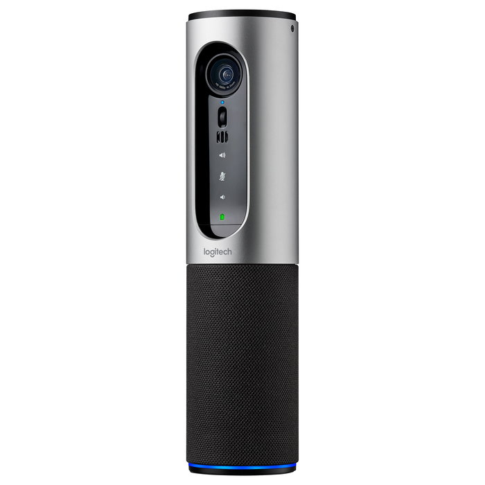 Logitech 960-001034 Connect - Sistema de Videoconferencia en Grupo Full HD 1080p, 90°, Zoom 4x, Color Gris, Bluetooth, USB