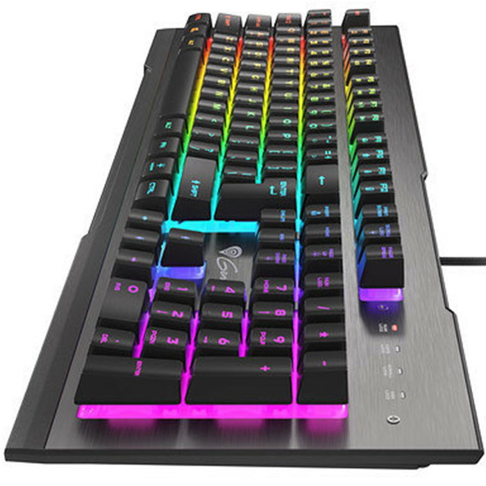 Genesis Rhod 500 RGB Teclado Gaming QWERTY Portugués Negro, Plata
