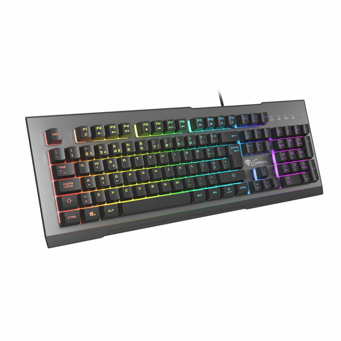 Genesis Rhod 500 RGB Teclado Gaming QWERTY Portugués Negro, Plata