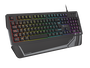 GENESIS Rhod 350 Teclado Gaming RGB USB 100% QWERTY Español Negro - 104 Teclas Membrana, Retroiluminación RGB Ajustable, Antifantasma, Reposamuñecas - NKG-1729