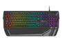 GENESIS Rhod 350 Teclado Gaming RGB USB 100% QWERTY Español Negro - 104 Teclas Membrana, Retroiluminación RGB Ajustable, Antifantasma, Reposamuñecas - NKG-1729