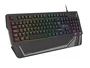 Genesis Rhod 350 Teclado Gaming con Retroiluminación RGB LED, Interruptor de Membrana, USB, QWERTY Español, Formato 100% con Teclado Numérico, Negro
