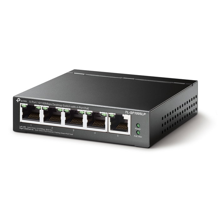 TP-Link TL-SF1005LP Switch de 5 puertos Fast Ethernet con 4 puertos PoE