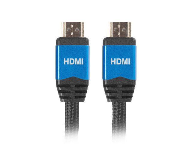 Lanberg CA-HDMI-20CU-0018-BL Cable HDMI Premium V2.0, 1.8m, 4K, 3D, Ethernet, Chapado en Oro, Negro Lanberg CA-HDMI-20CU-0018-BL Cable HDMI Premium V2.0, 1.8m, 4K, 3D, Ethernet, Chapado en Oro, Negro