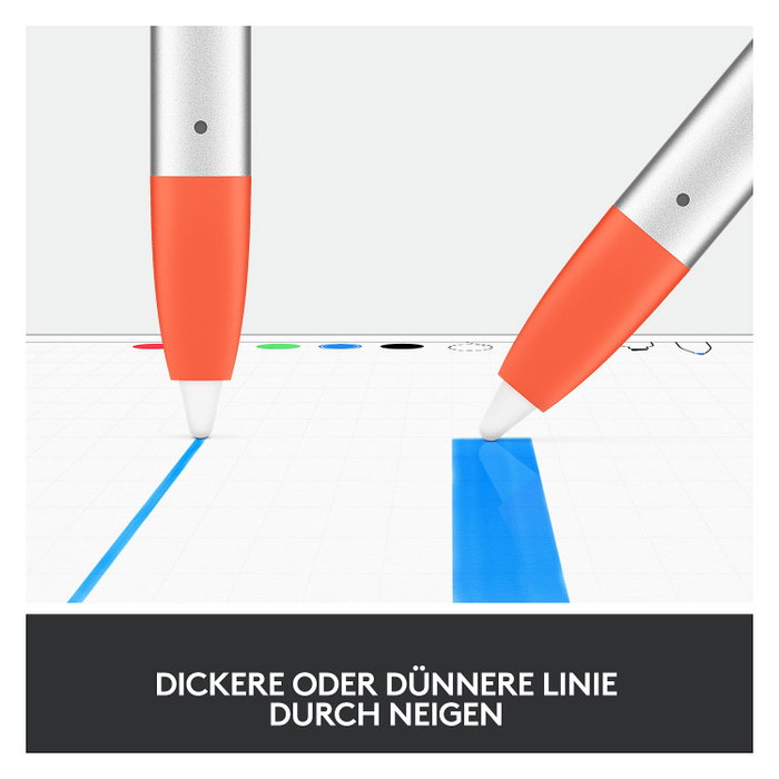 Logitech Crayon Lápiz Digital Naranja y Blanco