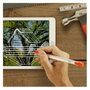 Logitech Crayon Lápiz Digital Naranja y Blanco