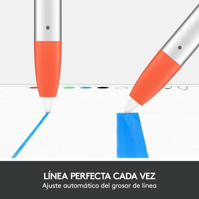 Logitech Crayon Lápiz Digital Naranja y Blanco