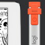 Logitech Crayon Lápiz Digital Naranja y Blanco
