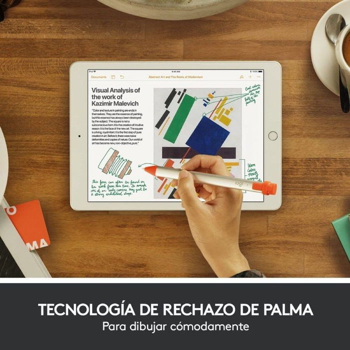 Logitech Crayon Lápiz Digital Naranja y Blanco