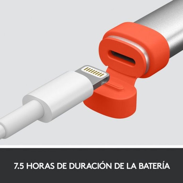 Logitech Crayon Lápiz Digital Naranja y Blanco